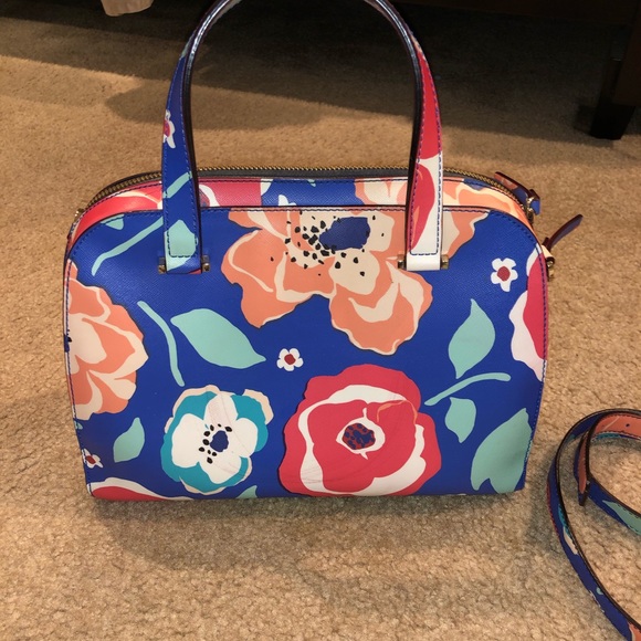 Kate Spade New York floral satchel purse - Picture 10 of 12